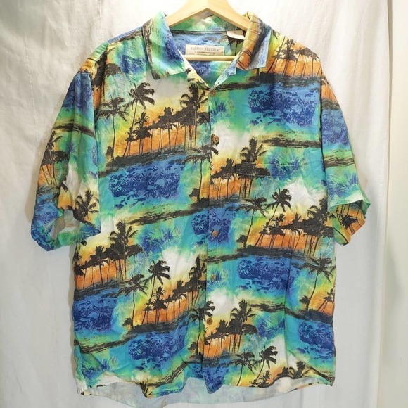 Island Republic Hawaii Shirt, Men, Size ZL, Short Sleeves, Button Up - Picture 1 of 9
